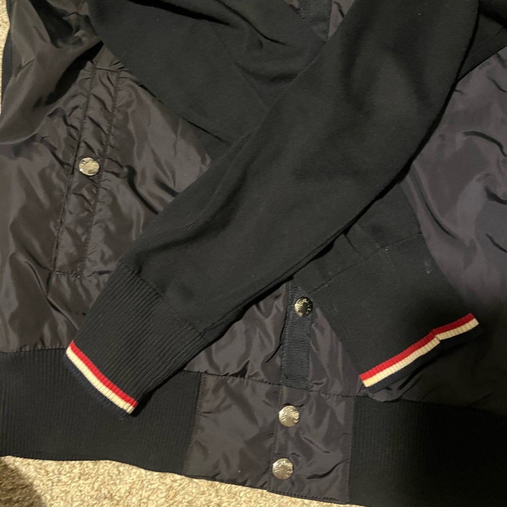 Moncler Black Varsity Bomber Jacket - Picture 4 of 9